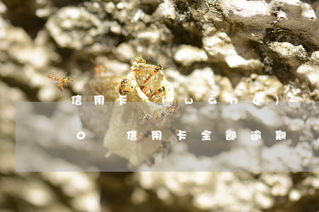 信用卡網(wǎng)貸全面逾期50萬(40萬信用卡全部逾期)