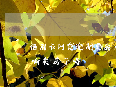 信用卡网贷逾期要卖房处理呢么(网贷逾期影响卖房子吗)