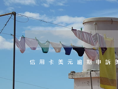 信用卡美元逾期申訴(美元退款到信用卡)