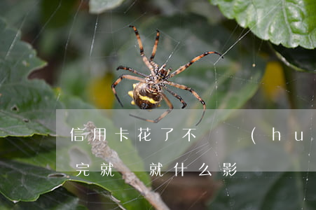 信用卡花了不還會(huì)怎樣(信用卡花完就還就什么影響嗎)