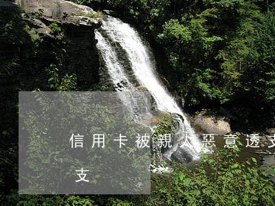 信用卡被親人惡意透支(信用卡被親人惡意透支)