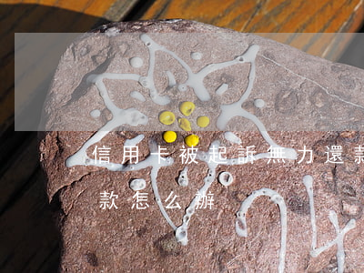 信用卡被起訴無力還款(信用卡被起訴無力還款怎么辦)