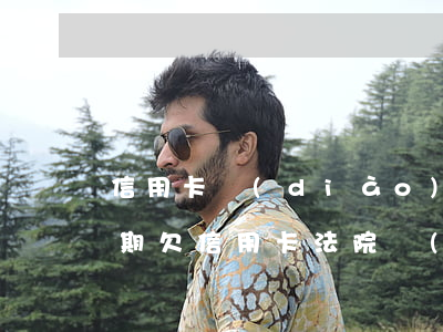 信用卡調(diào)解后繼續(xù)逾期(欠信用卡法院調(diào)解完還是沒錢怎么辦)