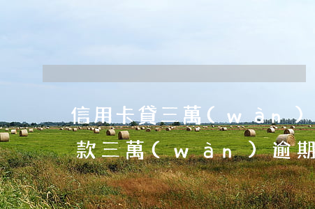 信用卡貸三萬(wàn)塊錢逾期(信用卡欠款三萬(wàn)逾期三個(gè)月怎么辦)