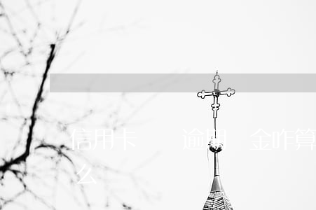 信用卡賬單逾期罰金咋算(信用卡逾期罰款怎么罰)