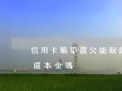 信用卡賬單還欠能取款 欠信用卡的錢可以只還本金嗎