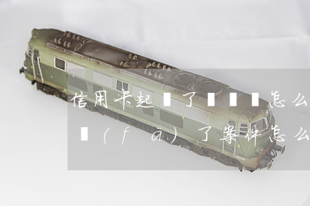 信用卡起訴了沒錢還怎么處理(沒錢還信用卡,發(fā)了案件怎么辦)