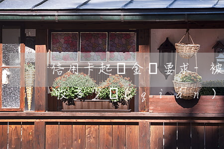 信用卡起訴金額要求-被信用卡起訴敗了要收多少錢(qián)