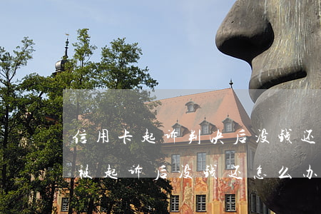 信用卡起诉判决后没钱还怎么办(欠信用卡钱被起诉后没钱还怎么办)