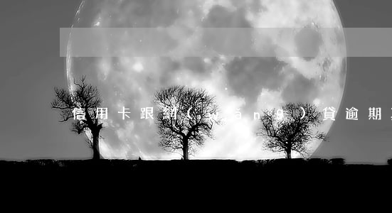信用卡跟網(wǎng)貸逾期真的想死