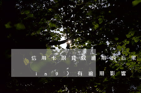 信用卡跟貸款逾期的后果-信用卡 曾經(jīng)有逾期 影響