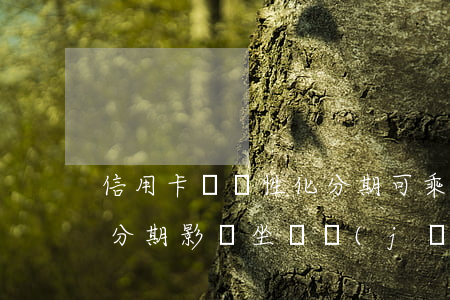 信用卡辦個性化分期可乘座高鐵嗎-個性化分期影響坐飛機(jī)嗎