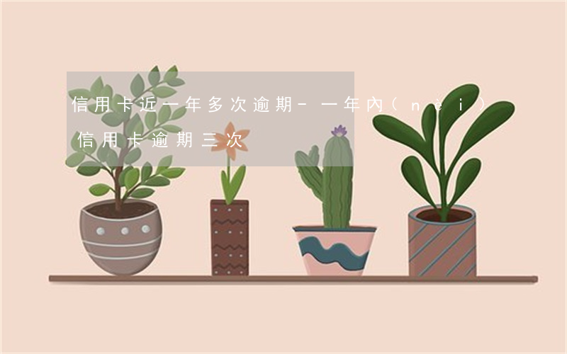 信用卡近一年多次逾期-一年內(nèi)信用卡逾期三次