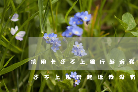 信用卡还不上银行起诉我没有出庭-信用卡还不上银行起诉我没有出庭怎么办