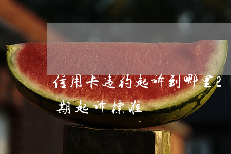 信用卡违约起诉到哪里 2020年信用卡逾期起诉标准