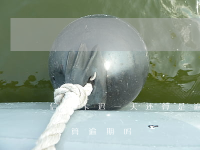 信用卡迟一天还算是逾期吗(还信用卡晚了一天算逾期吗)