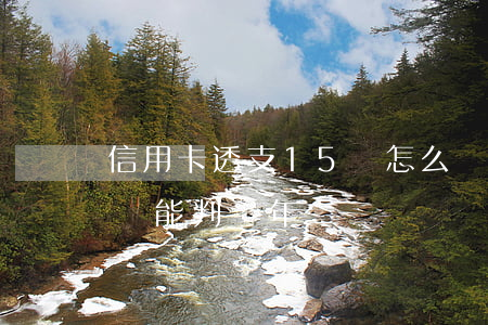 信用卡透支15萬怎么處理(透支信用卡15萬能判幾年)