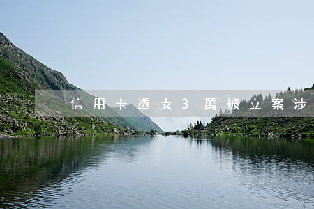 信用卡透支3萬被立案(涉嫌信用卡透支)