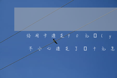 信用卡透支90元嚴(yán)重嗎(信用卡不小心透支了幾十元怎么辦)