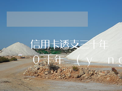 信用卡透支三十年沒還款(信用卡透支3000十年應(yīng)還多少)
