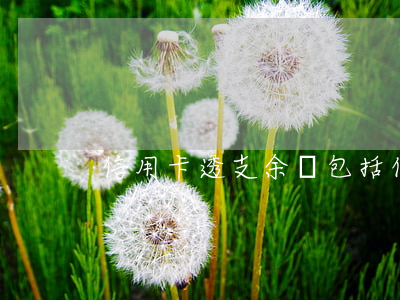 信用卡透支余額包括什么