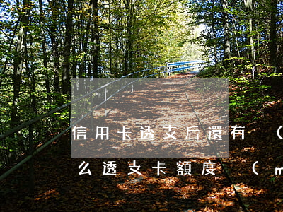 信用卡透支后還有沒(méi)有額度(為什么透支卡額度沒(méi)有了)