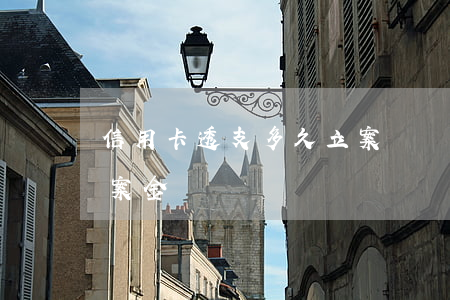 信用卡透支多久立案標準(信用卡惡意透支立案金額標準)