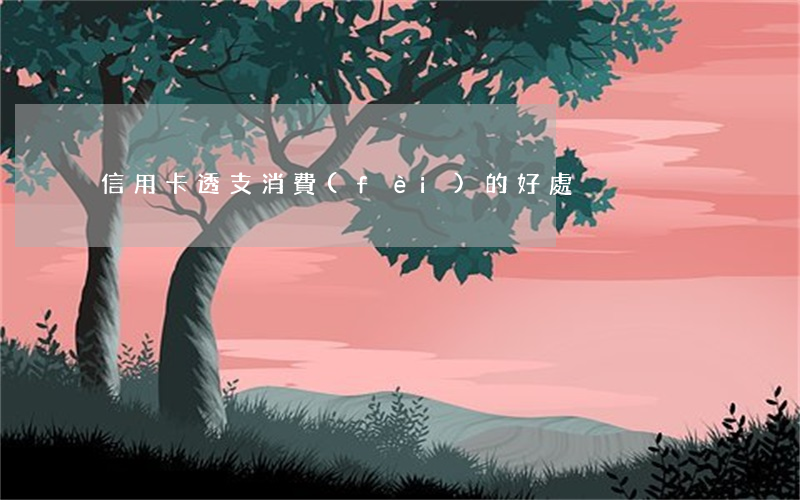 信用卡透支消費(fèi)的好處