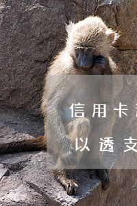 信用卡透支貸款可以用嗎(哪些銀行信用卡可以透支)