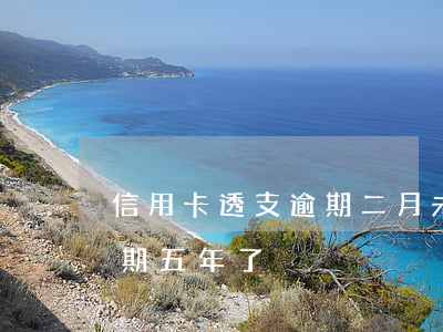 信用卡透支逾期二月未還(信用卡透支2萬逾期五年了)