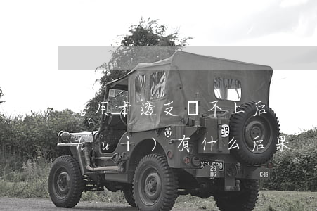 信用卡透支還不上后果(信用卡還不上錢會(huì)有什么后果)