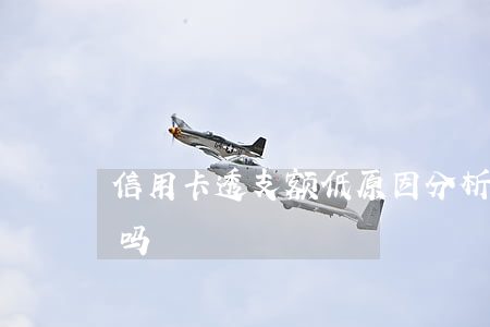 信用卡透支额低原因分析(信用卡有透支额度吗)
