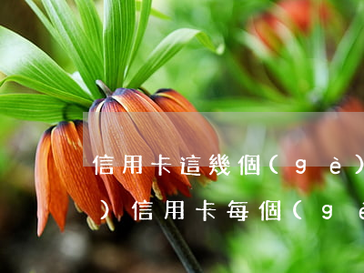 信用卡這幾個(gè)月逾期人數(shù)(信用卡每個(gè)月都逾期)