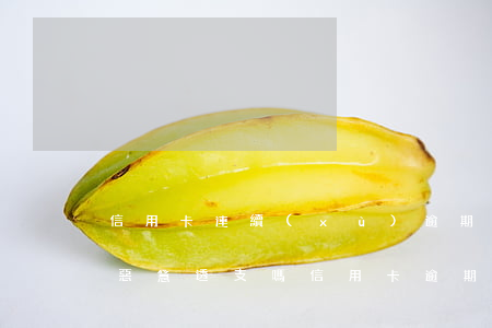信用卡連續(xù)逾期3個(gè)月算惡意透支嗎(信用卡逾期超三個(gè)月)