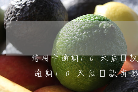 信用卡逾期10天后還款有影響嗎-信用卡逾期10天后還款有影響嗎怎么辦