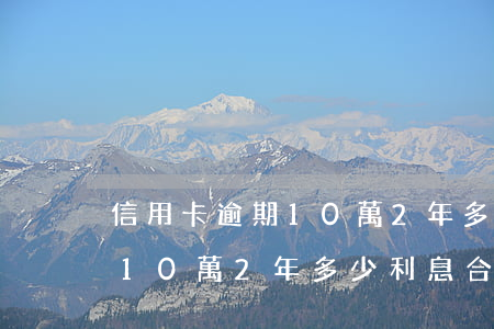 信用卡逾期10萬2年多少利息(信用卡逾期10萬2年多少利息合適)