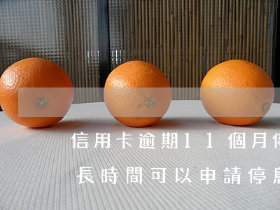 信用卡逾期11個月停息掛賬(信用卡逾期多長時間可以申請停息掛賬)