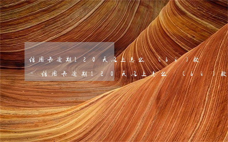 信用卡逾期120天以上怎么補(bǔ)救-信用卡逾期120天以上怎么補(bǔ)救呢