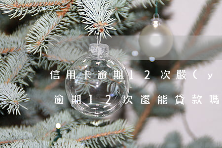 信用卡逾期12次嚴(yán)重么(信用卡逾期12次還能貸款嗎)