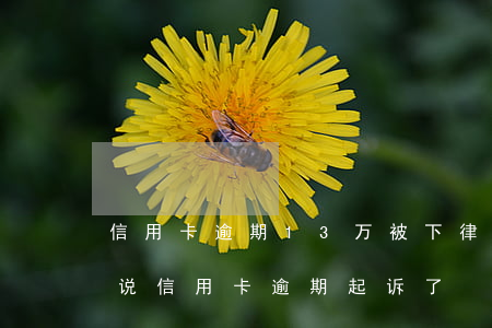 信用卡逾期13万被下律师函(有律师联系我说信用卡逾期起诉了)