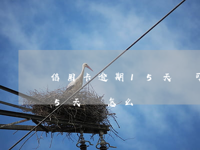 信用卡逾期15天還可以房貸嗎 貸款逾期15天會怎么樣