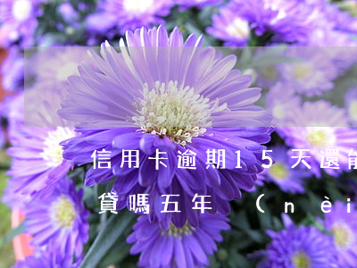 信用卡逾期15天還能申請(qǐng)房貸嗎(五年內(nèi)信用卡有逾期可以辦理房貸嗎)