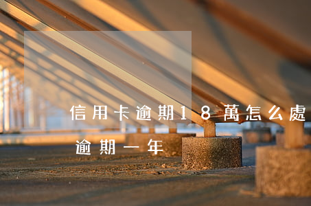 信用卡逾期18萬怎么處理(欠信用卡20萬逾期一年)