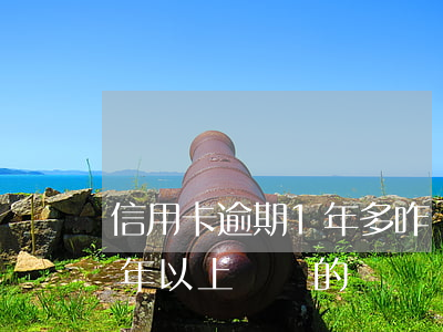 信用卡逾期1年多咋辦(有沒有信用卡逾期一年以上沒還的)