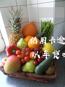 信用卡逾期1次能车贷吗-征信逾期一次可以车贷吗