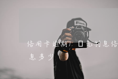 信用卡逾期1萬元利息(信用卡逾期1萬元利息多少)