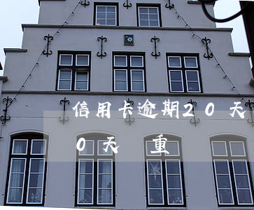 信用卡逾期20天嚴重嗎(建行信用卡逾期20天嚴重嗎)