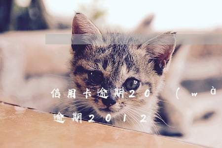信用卡逾期20萬(wàn)判幾年（信用卡逾期2012）