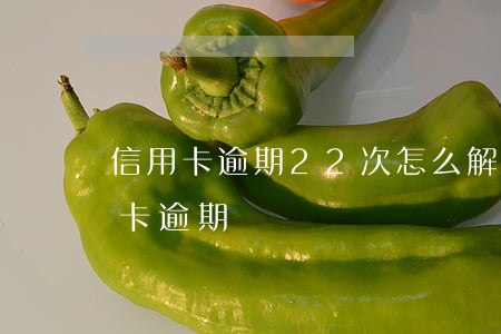 信用卡逾期22次怎么解決(兩年十幾次信用卡逾期)