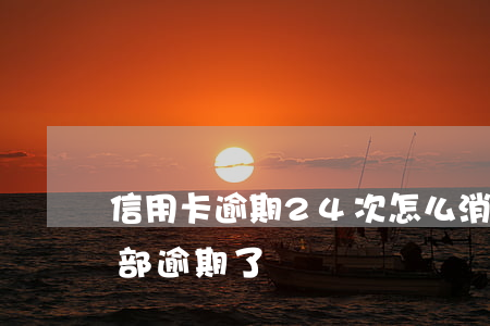 信用卡逾期24次怎么消除(十幾個信用卡全部逾期了)